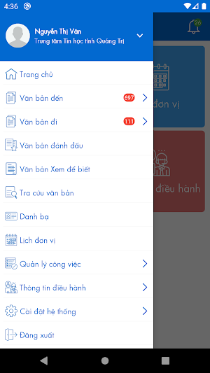 Quản lí văn bản điều hành - HSCV - Quảng Trị Screenshot 1