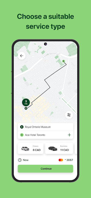 E-Ride Taxi App Screenshot 1