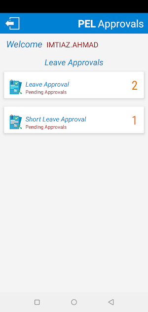 PEL Approvals Screenshot 2