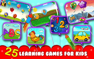 Balloon Pop Kids Learning Game Free for babies Screenshot 1