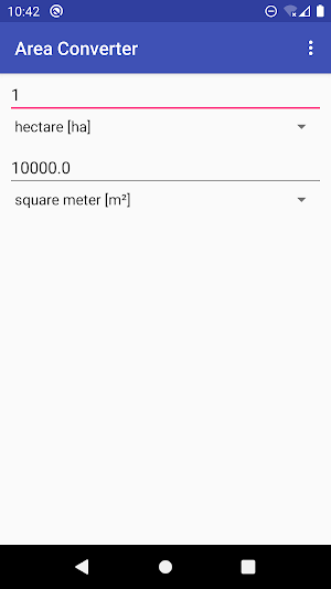 acres to square feet to hectare : Area Converter Screenshot 3