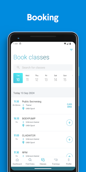 UWA Sport Screenshot 1