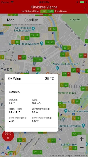 Citybikes Vienna Screenshot 2
