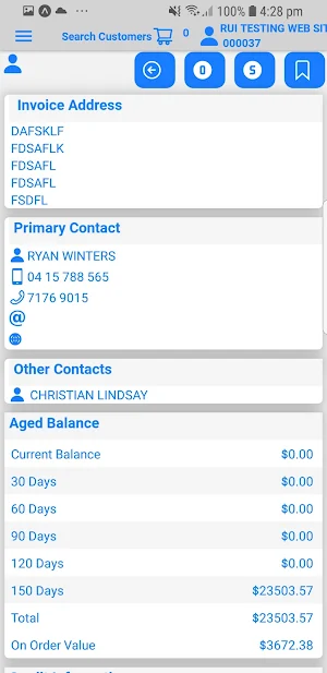 Sales App Screenshot 2