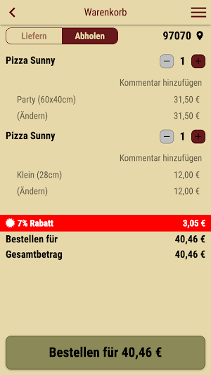 Pizza Häusle Screenshot 1