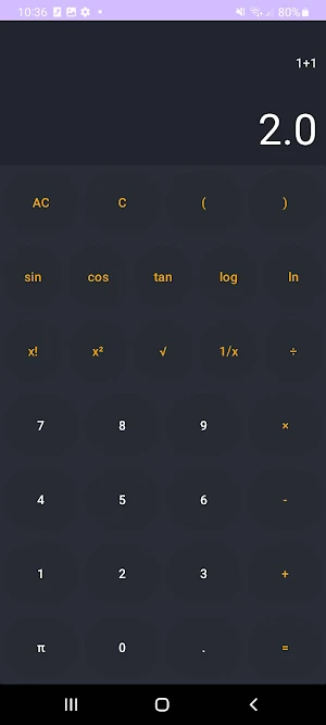CDP-Scientific Calculator Screenshot 0