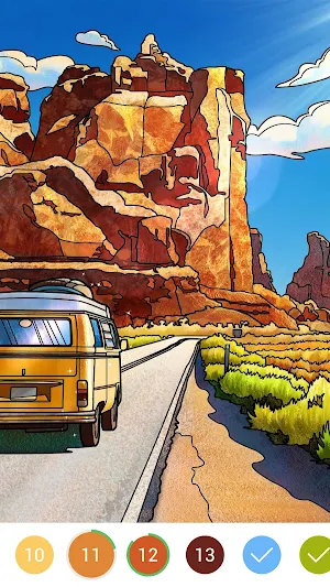 Scenery Paint: Color by Number Screenshot 2