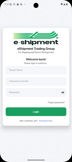 eShipment App Screenshot 0