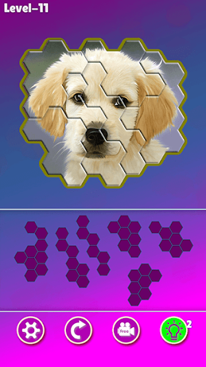 Hexa Jigsaw - Dogs jigsaw puzzle game Screenshot 2