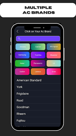 Universal AC Remote Control Screenshot 1