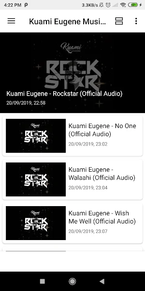 Kuami Eugene Hits | Rock Star | Screenshot 2