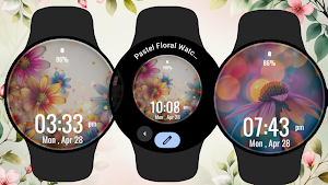 Pastel Floral Watch Face Screenshot 3