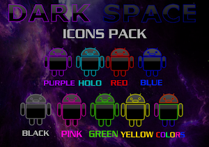 ICON PACK DARK SPACE GREEN Screenshot 1