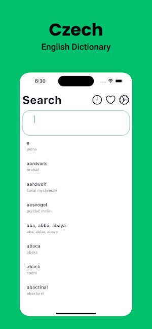 Czech Dictionary English Screenshot 0