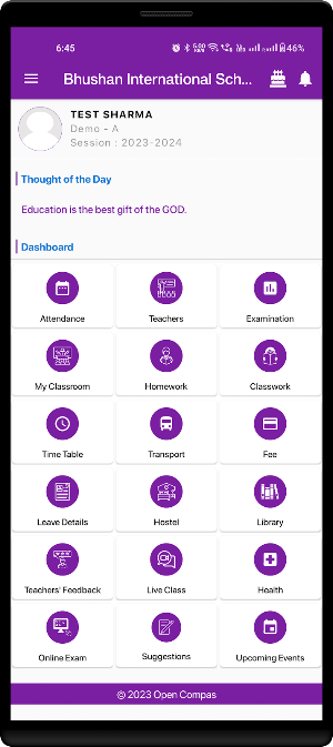Bhushan International School Screenshot 2