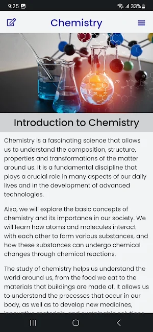 Chemistry Course Screenshot 1