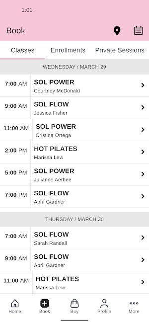 SOL YOGA Florida Screenshot 1