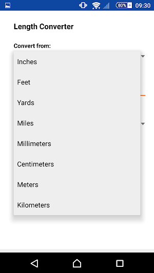 Unit Converter Screenshot 2