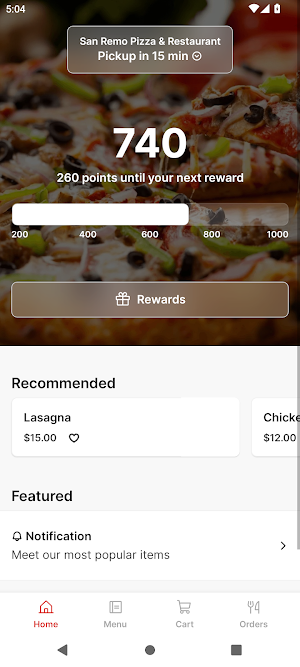 San Remo Pizza Screenshot 0