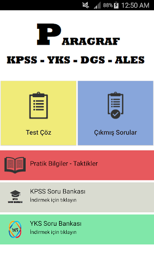 Paragraf Soru Bankası - KPSS, TYT, AYT, DGS, ALES Screenshot 0