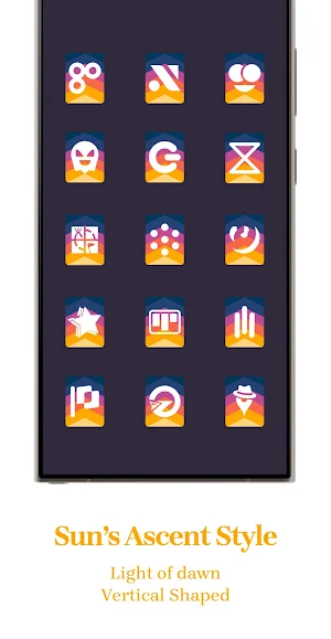 Vertical Sunrise Icon Pack Screenshot 2
