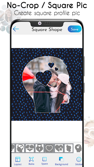 Photo Shape Editor - Square DP Screenshot 3