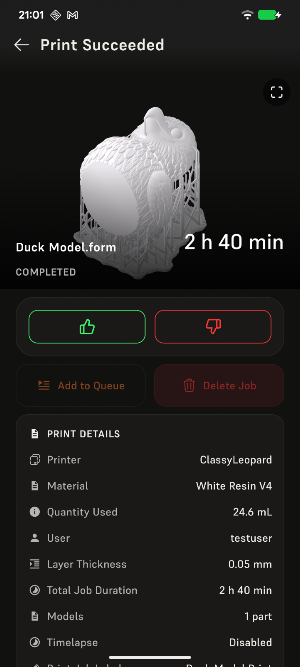 Formlabs Mobile Screenshot 1