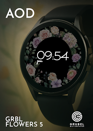 GRBL Flowers 5 Watchface Screenshot 2
