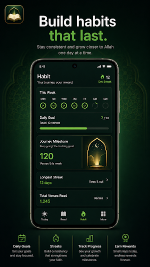 Noor - Daily Quran habit Screenshot 1