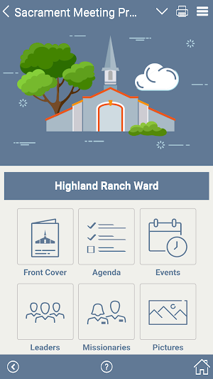 Sacrament Meeting Program (LDS) Screenshot 1
