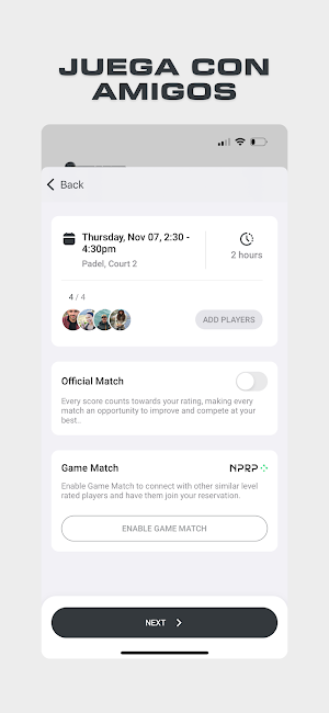 OGP Bookings Screenshot 3