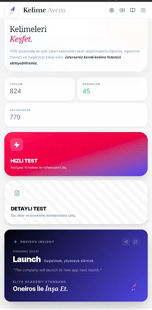 YDS Kelime Avcısı - AI Coach Screenshot 0
