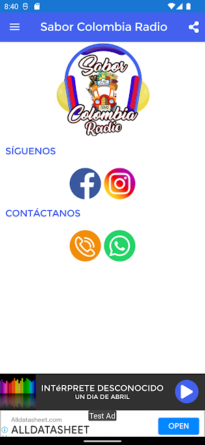 Sabor Colombia Radio Screenshot 0
