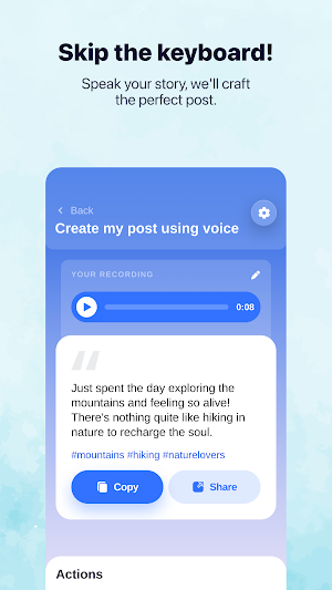 PostPro: AI Generator for Text Screenshot 3