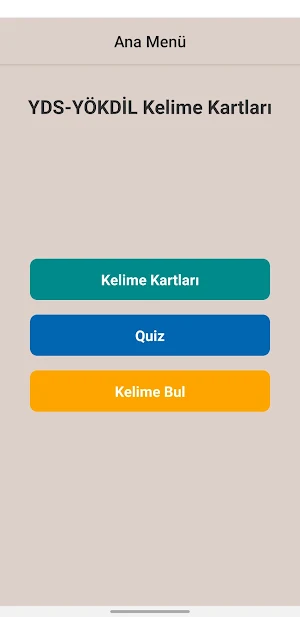YDS-YÖKDİL Kelime Kartları Screenshot 0