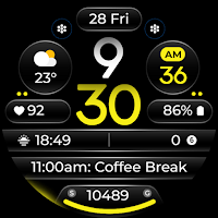 OMG 345 Digital Watch Face