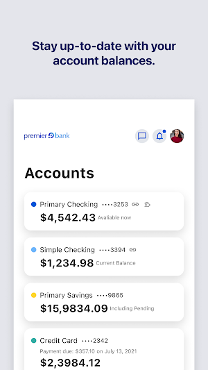 Your Premier Bank Mobile Screenshot 1