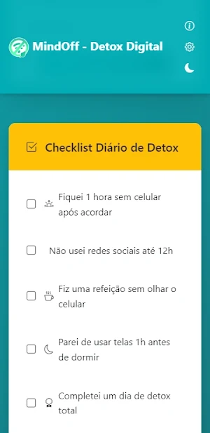 MindOff - Detox Digital Screenshot 0