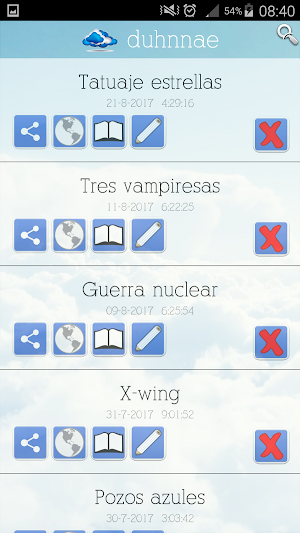 Dream journal Screenshot 2