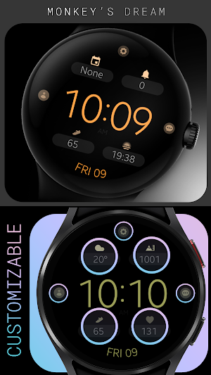Battery v10 digital watch face Screenshot 0