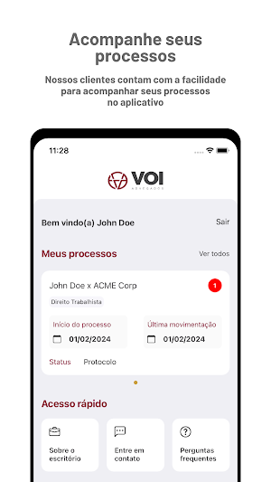 VOI Advogados Screenshot 2