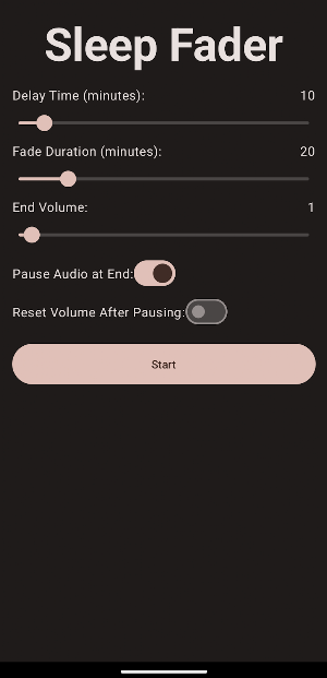 SleepFader Screenshot 1