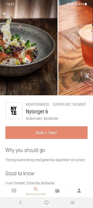 BokaBord - Restaurants Screenshot 2
