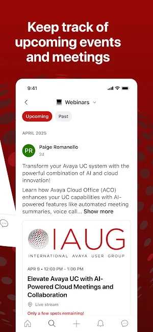 IAUG Community Screenshot 2