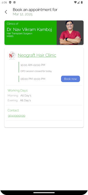 Neograft Hair Clinic Screenshot 1