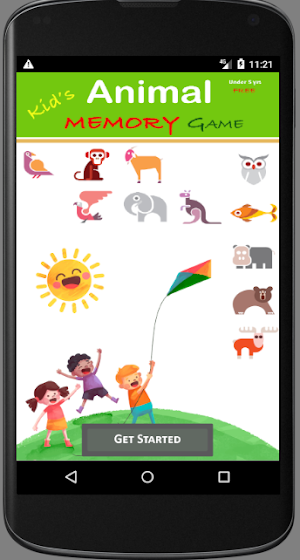 Kid's Animal Memory Game Screenshot 0
