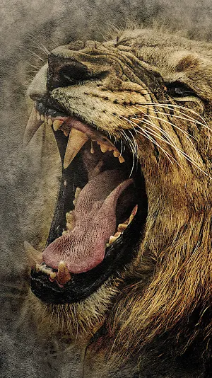 roaring lion wallpaper Screenshot 0