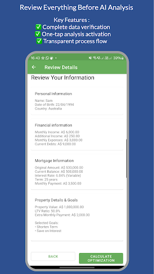 Mortgage Optimiser Screenshot 1