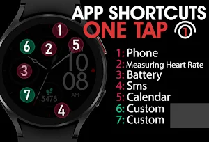 Minimal Black v3 Watch Face Screenshot 3