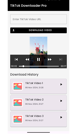 Tikk Save, Download Tik Videos Screenshot 0